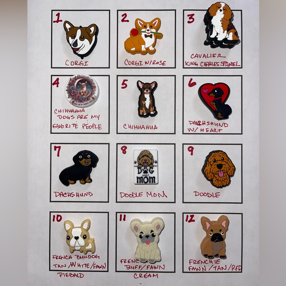 Handcrafted Dog Breed - PICK YOUR FOCAL BEAD- CUSTOM CRAFTED PEN/KEYCHAIN